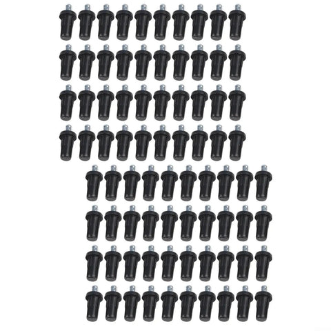 80 Piece Spring Partition Pin Set For Window Blinds And Cabinets Pro Grade PP Pins With Iron Core Transfer Shaft For Rock Solid Built To Last Furniture Repair Hardware Kit, 80 black pins