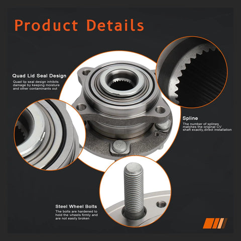 Front Wheel Hub And Bearing Assembly For Hyundai And Kia 5 Lug Without Abs Fits Nexo 19 23 Sonata with product details
