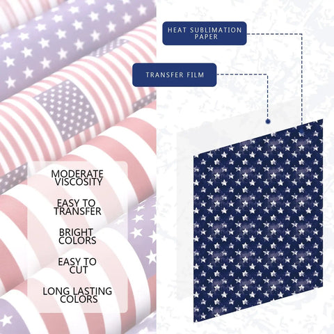 Independence Day USA Flag Sublimation Transfer Paper 10 Sheets 12x10 For DIY Mugs Tumblers Key Chains And T Shirts Perfect For 4th