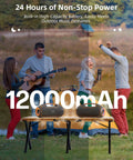 Group enjoying music outdoors with Portable Bluetooth Speaker For Outdoors With 200W Max Power And 120W Peak Output Deep Bass
