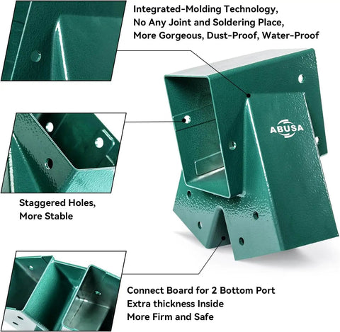 Beefed-Up Heavy Duty Swing Set Kit With 2 Green A-Frame Brackets, 4 Heavy Duty Swing Hangers, 2 Green Seats And All Hardware Included For Quick Playground Mounting