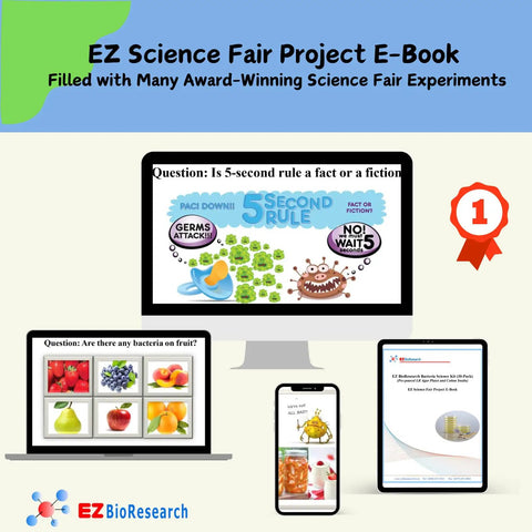 Science Fair Ready Bacteria Kit With Pre Poured LB Agar Plates And Cotton Swabs Includes Free E Book Of Award Winning Experiments