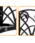 Heavy Duty Metal Hose Holder Wall Mount For Outdoor Yard Solid Iron Garden Hose Reel Organizer Waterproof Powder Coated Rustproof