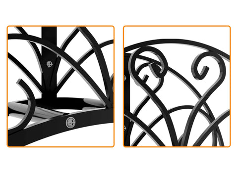 Heavy Duty Metal Hose Holder Wall Mount For Outdoor Yard Solid Iron Garden Hose Reel Organizer Waterproof Powder Coated Rustproof