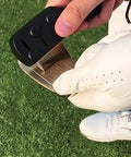 Using 3-In-1 Golf Club Cleaner Brush Set With Retractable Head And Zip Line, Nylon Bristles For Woods, Brass Bristles For Irons
