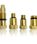 4 Pack Spark Plug Adapters For Compression Test Includes M10x1.0 M12x1.25 M16x1.5 M18x1.5 Thread Sizes With O Ring Seals