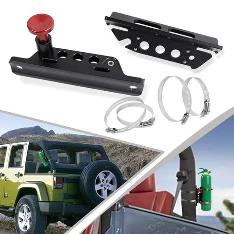 Slick Quick Swap Roll Bar Fire Extinguisher Mount Bracket Holder For Tough Off Road Jeep Wrangler Gladiator Ford Bronco Utv Sxs Polaris Rzr Ranger Can Am Maverick Atv Rock Solid Safety Gear