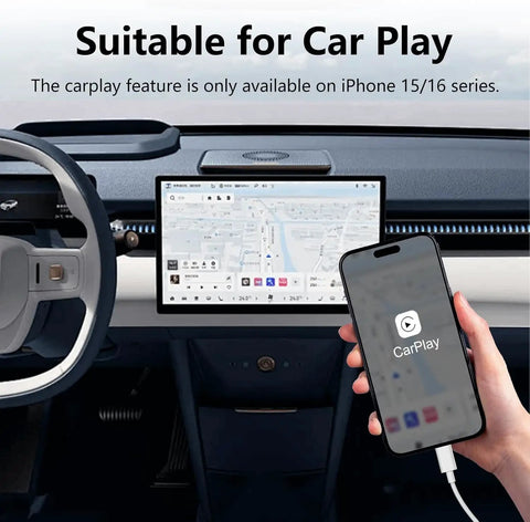 Dashboard with USB A To USB C Car Charger Cable For iPhone 17 16 15 Seamless CarPlay Connection 3ft in use