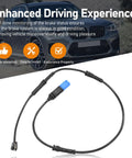 VIKKSAER front and rear brake pad wear sensor cables, blue connector, 2-pack for BMW X3 2020–2021.