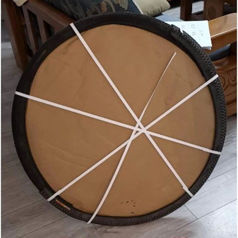 Built Tough Tempered Glass Lazy Susan Turntable For 47 Inch Dining Table, brown glass, wrapped for shipping, round 8mm thick