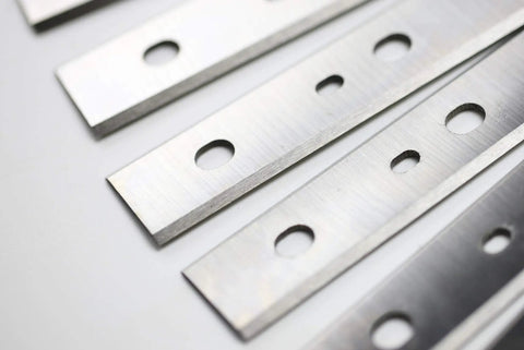 Double Sided Heat Treated HSS Planer Blades For 13 Inch DW735 Replacement Knives Set Of 9 Reversible Edges Built To Last High Precision Durable 0.875 Inch Wide 0.0625 Inch Thick For DW735 735X 7352
