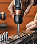 Damaged Screw Extractor Set For Stripped Screws And Bolts, DIY Gear For Fixers in action, removing a stripped screw from metal