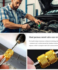 Mechanic using 16 Piece Fuel Line And Transmission Quick Disconnect Tool Set For Cars with 1/4 to 7/8 inch fittings in engine bay