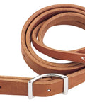 Leather Training Fork Girth Attachment in Russet Harness Leather with scissor snap ends and 1-3/4 inch rings.