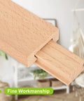 Rock Solid Beech Wood Drawer Slides Center Mount Cabinet Hardware Includes Six Piece Set wooden glide with fine craftsmanship detail.
