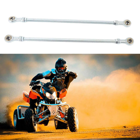 Adjustable Tie Rod Kit With Inner And Outer Ends For Go Karts ATVs Quad Bikes High Hardness Steel Alloy Durable Steering Rods