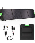 200W Portable Solar Panel For Power Station Foldable Solar Charger On The Go With 4 Kickstands IP65 Waterproof Kit