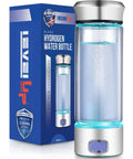 Hydrogen Water Bottle Generator With Lab Tested Output Up To 3310 PPB, SPE PEM Technology, Premium Borosilicate Glass packaging