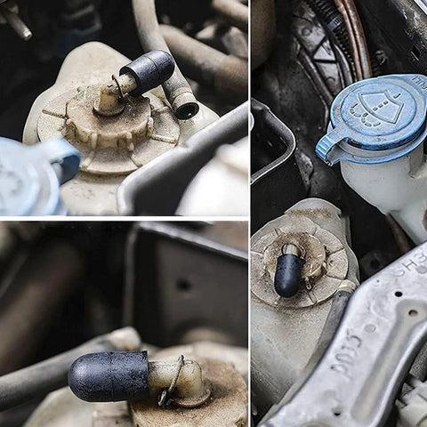 Rubber Vacuum Cap Kit For Hoses And Tubes, 80 Piece Assortment With 1.26 Inch Caps on automotive vacuum line connectors