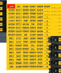 Kick Ass Circuit Breaker Labels Designed To Tame Your Electrical Panel With A Super Solid Grip That Keeps Yellow Markers Secure Indoors Or Outdoors For Hassle Free Home Repair Jobs, set of durable yellow labels for electrical panel identification.