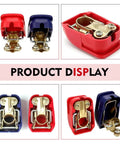 Two Pack Copper Plated Battery Clamps For Cars Trucks And SUVs With Quick Secure Connection Universal Cable Terminals