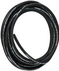 Hydraulic hose coil, 50 ft length, 1/2 in ID, rubber with two steel wire braids, black, 5000 PSI max