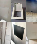 Images of Beefy Aluminum And Steel Drywall Access Panel With Crisp Black Finish, Heavy Duty Ceiling Hatch for suspended ceilings.