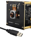 Ultra HD 48MP USB Camera With Fast Autofocus; compact unit for laser engravers and machine vision with 70° no distortion lens.