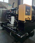 Heavy Duty Oil Free Industrial Air Compressor Built Like A Tank For Garage Jobs, showcasing control panel and compressor size.