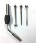 Center Finder and Wiggler Set for Machining, Edge Alignment and Runout Check tools with ball contact tips displayed.