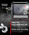 Aluminum Ready Six In One MIG Welder With Spool Gun 225 Amp 110 220 Volt Auto Synergistic Settings MIG Flux Core Gasless