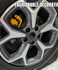 Upscale Black ABS Wheel Center Caps 4 Pack Snap In Rim Hub Covers For Trucks SUVs And Sedans OD 60MM ID 56MM on stylish wheel.