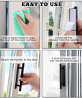Installation steps for 8 Pack Adhesive Cabinet Handles Self Stick Push Pull Helpers Black ABS Material No Drill Instant Installation.