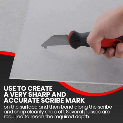2 Pack Plexiglass Scoring Tool With Extra Sharp Steel Blade For Clean Snap Lines On Acrylic Plastic And Styrene Sheets Scribing Tool For Precise Breaks And Smooth Edges