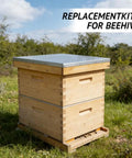 Wooden beehive in garden from All In One 10 Frame Beehive Parts Kit For Beginner Beekeepers Includes Telescoping Top Cover Inner Cover Oval Bee Escape Screened Bottom Board Entrance Reducer Queen Excluder Dipped In Beeswax Beekeeping Essentials