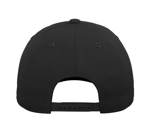 Adjustable Printed Baseball Hat For Glider Pilots And Sailplane Fans Black With Cool Aero Tow Vibe back view