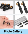 Beefy 20 Pieces M2 M2.5 M3 Ball Head Tie Rod Ends Set For RC Crawler Cars Lever Steering Linkage Ball Joint Ends 4 Sizes ball heads