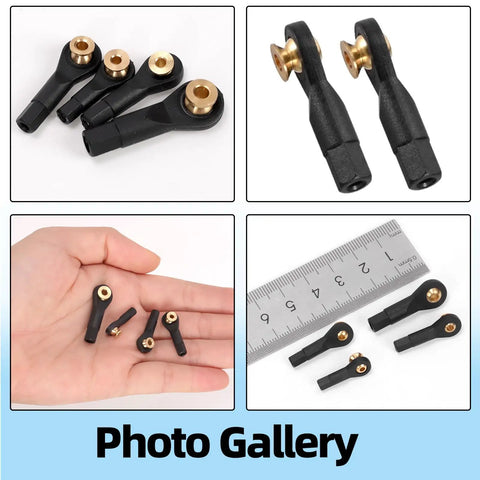 Beefy 20 Pieces M2 M2.5 M3 Ball Head Tie Rod Ends Set For RC Crawler Cars Lever Steering Linkage Ball Joint Ends 4 Sizes ball heads