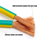 Close-up of 320 Ft High Heat Silicone Cable With Raw Copper Core built tough with flexible silicone rubber sheath.