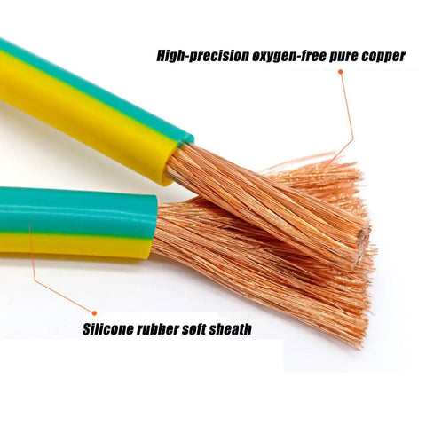 Close-up of 320 Ft High Heat Silicone Cable With Raw Copper Core built tough with flexible silicone rubber sheath.