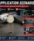 Slick Air Throttle Valve And Trigger O Ring Replacement For 1/2 3/4 1 Inch Pneumatic Impact Wrench Tune Up Kit with brass valve and strong spring.