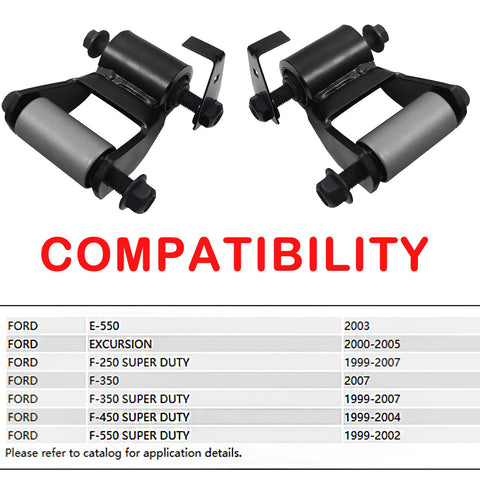 Rear Leaf Spring Shackle Kit 722018 Left Rear Right Rear Pair For Ford Excursion F250 F350 Super Duty F450 Trucks