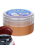 Jar of Copper Anti Seize Heatproof Lubricant and Anti Seize Compound with car engine in view