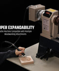 Heavy Duty 1/8 Inch Flexible Shaft Grinding Attachment For Wood Lathes, used for precision carving on wood.