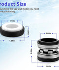 Jandy Zodiac VS FloPro Shaft Seal Replacement For FloPro FHPF FHPM Pool Pumps Ceramic And Carbon Mechanical PS 3890 Seal Durable High Temp Corrosion Resistant Pump Part Built To Last 1.18in