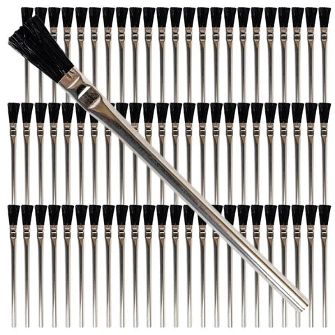 Three Eighths Inch Disposable Acid Brushes Bulk 72 Pack For Glue Epoxy Resin Flux Woodworking Crafts Paint Grease And Industrial Use