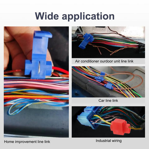 140 Piece DIY Ready Quick Splice Wire Connector Set For 22 To 18 AWG 16 To 14 AWG And 12 To 10 AWG Solderless Snap Terminals