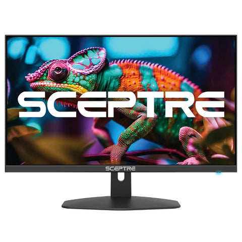 Front view of 27-Inch Prime Gaming Monitor With 100Hz Refresh, 1ms Response, frameless design featuring vivid chameleon display.