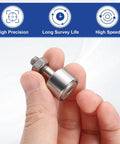 Cam Follower Track Runner Bearing Set Three Pack CF6 KR16 X Needle Roller Stud Track Bearing 16 Mm Roller Diameter M6 By 1 Mm Thread For Machine Tool Guide Rail Hex Socket Heavy Duty Pro Grade, stainless steel bearing held in hand