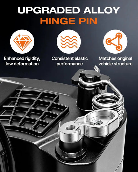 Fuel Tank Repair Kit With Gas Door Spring And Door Hinge Pin For 2019 To 2025 Chevy Silverado And GMC Sierra 1500 2500 3500 Fits 5.8Ft 6.5Ft 6.6Ft Or 8Ft Truck Beds Direct Fit Replacement For Quick Easy Install And Long Lasting Performance. Upgraded alloy hinge pin and spring close-up